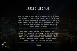 Шрифт ZOIDBERG LONG SERIF