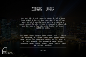 Шрифт ZOIDBERG LONGER