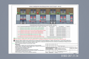 Проект вывески в Москве. Согласование проекта.