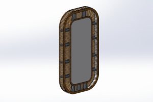 Декоративное зеркало из фанеры