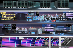 Футуристичный город.