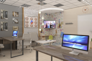 Комната ожидания – кабинет (магазин сантехники)