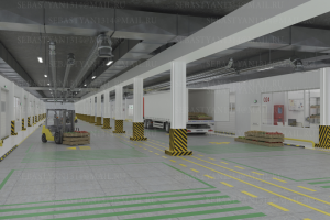 Торговые ряды, склад, парковка