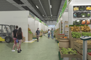 Торговые ряды, склад, парковка