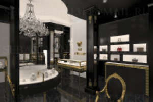 Дубай (ОАЭ) ювелирный бутик премиум класса (зал)