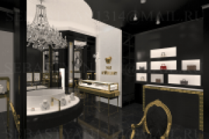 Дубай (ОАЭ) ювелирный бутик премиум класса (зал)