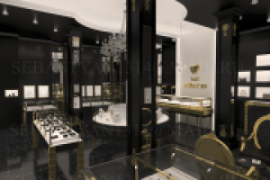 Дубай (ОАЭ) ювелирный бутик премиум класса (зал)