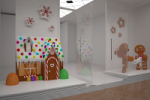 витрина магазина в Атриуме