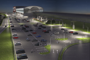 Аэропорт Шереметьево (ночь)