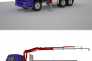 машина-кран модель