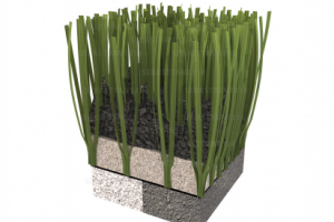 Искусственная трава (разрез)