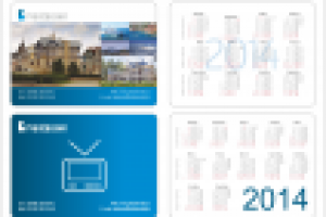 календари, элементы фирменного стиля для телеканала