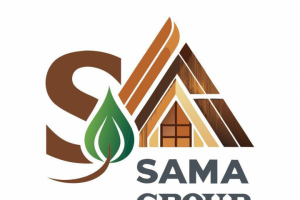Логотип для компании Sama Group, занимающейся термодревесиной.