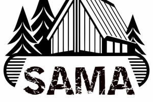 Логотип для компании Sama Group, занимающейся термодревесиной.