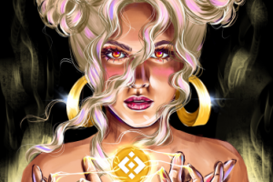 Крипто девушка для NFT проекта