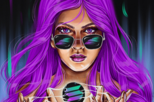 Крипто девушка для NFT проекта