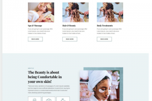 Верстка сайта для массажного салона