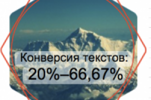 Пример конверсии моих продающих текстов