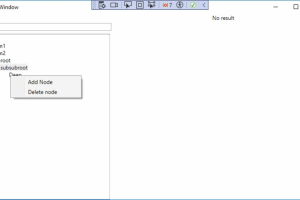 Приложение для создания, редактирования, удаления узлов дерева