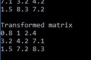 Приложеньице манипуляции с матрицами