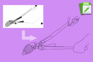Лайн-арт отрисовка в векторе по фото