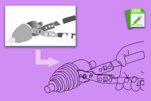 Линейный рисунок в векторе по фото