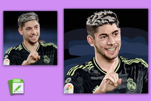 Портрет в векторе по фото