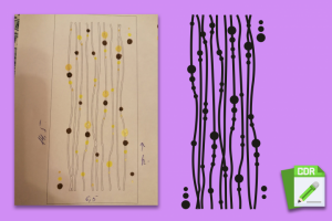 Отрисовка изображения в векторе по эскизу