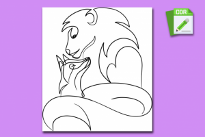 Лайн арт логотип на заказ