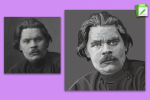 Портрет векторный, портрет на заказ по фото