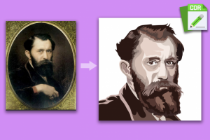 Портрет в векторе по фото и ТЗ