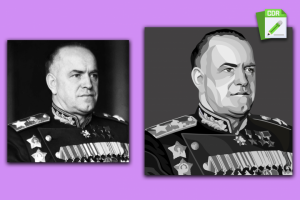 Векторная отрисовка портрета