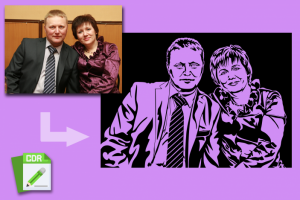 Трафаретный портрет по фото