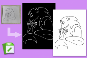 Отрисовка в векторе по эскизу