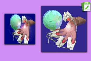 Корректировка и отрисовка в векторе по изображению