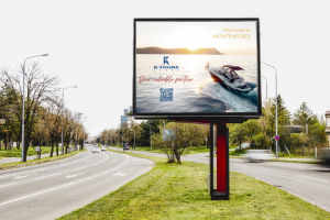 Билборд для туристической компании в Черногории - R-Tours