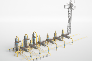 Визуализация части НПЗ