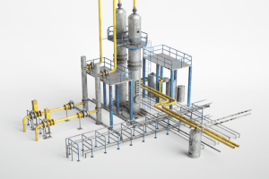 Визуализация части НПЗ