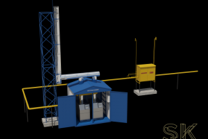 Сцена с газовым оборудованием