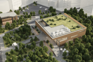 Визуализация ТЦ с территорией