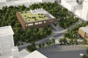 Визуализация ТЦ с территорией