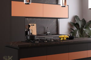 Современная кухня черная