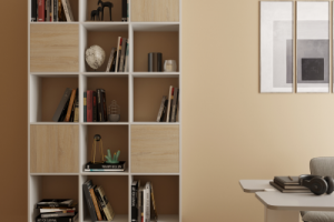 Стеллаж бежевый