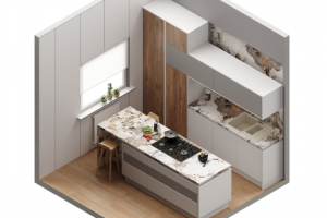 Кухня в изометрии