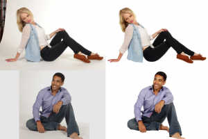 Обтравка (удаление фона) на фото с человеком