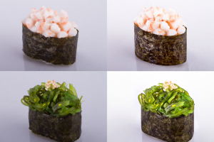 Обработка фото блюд японской кухни (суши, роллы, сеты)