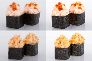 Обработка фото блюд японской кухни (суши, роллы, сеты)