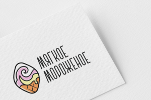 Логотип для точки по продаже мороженого