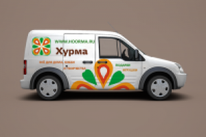 брендирование автомобиля службы доставки