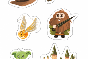 Стикеры Гарри Поттера для гипермаркета Мега